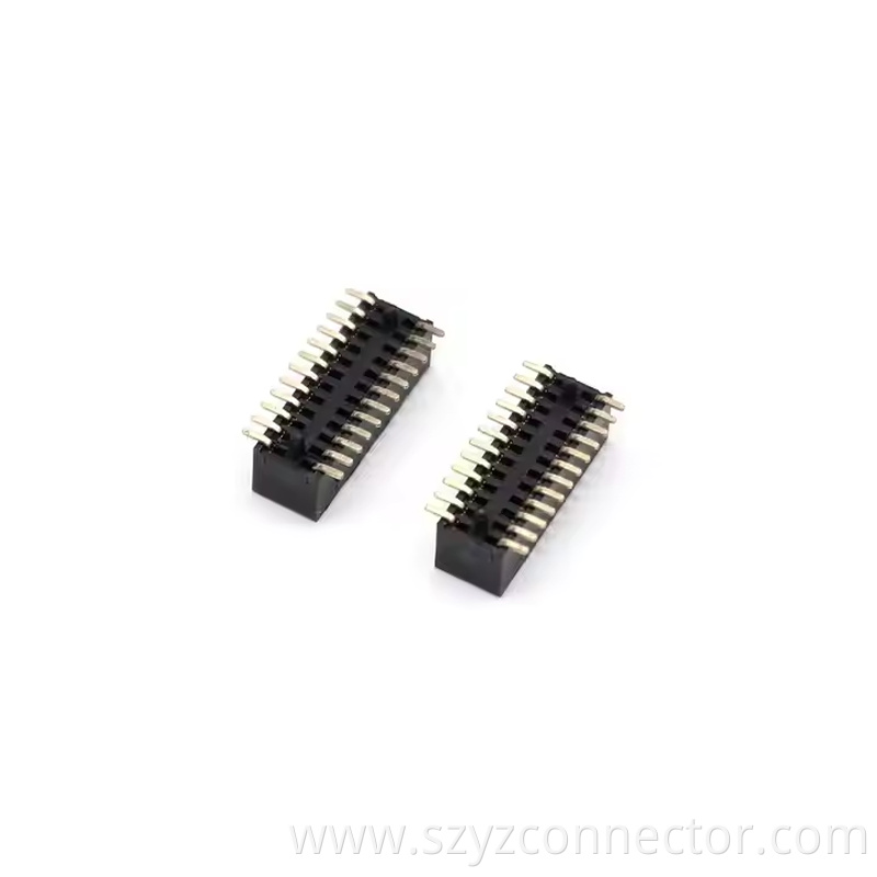 0.8mm Pitch Female Header Dual Row SMT H3.1mm 21P-250P (3)